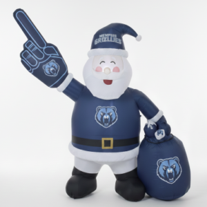 Memphis Grizzlies Fan Santa Inflatable