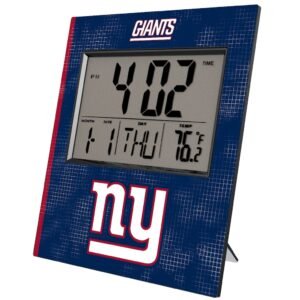 New York Giants Fan Digital Desk Clock